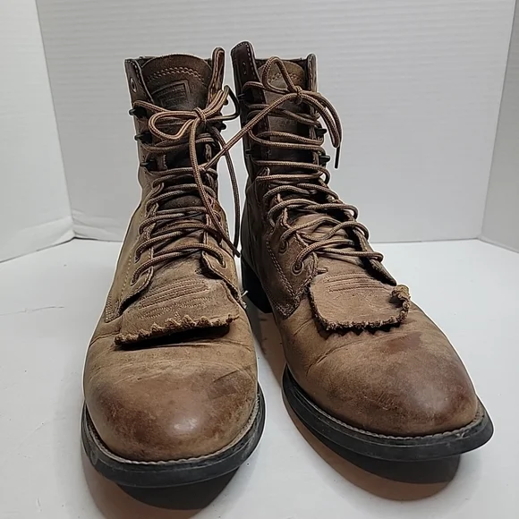 ARIAT Heritage ATS 32525 Brown Leather Lace Up Work Boots 10.5 D Soft Toe - Picture 2 of 9